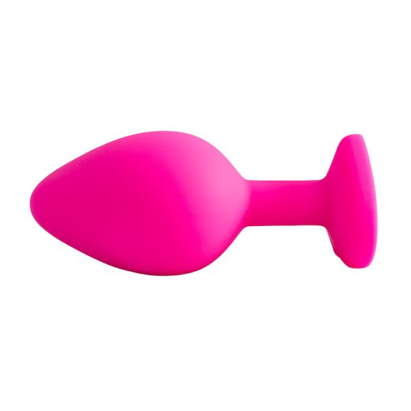 Plug Jóia em Silicone Vermelho com Base em Formato de Coração - Tamanho M - Imagem 21