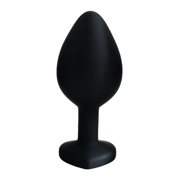 Plug Jóia em Silicone Vermelho com Base em Formato de Coração - Tamanho M - Imagem 23