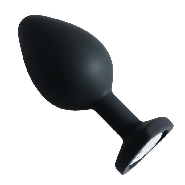 Plug Jóia em Silicone Vermelho com Base em Formato de Coração - Tamanho M - Imagem 10