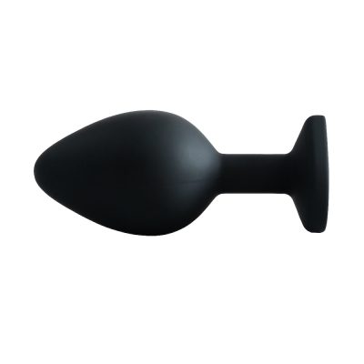 Plug Jóia em Silicone Vermelho com Base em Formato de Coração - Tamanho M 97 15352013593 pl006m preto 05 3