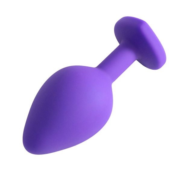 Plug Jóia em Silicone Vermelho com Base em Formato de Coração - Tamanho M - Imagem 41