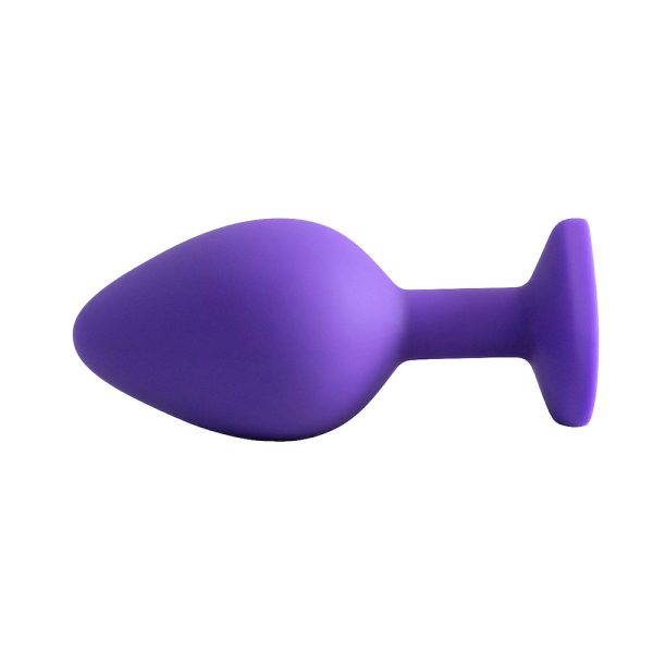 Plug Jóia em Silicone Vermelho com Base em Formato de Coração - Tamanho M - Imagem 49