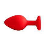 Plug Jóia em Silicone Vermelho com Base em Formato de Coração - Tamanho G - Imagem 33