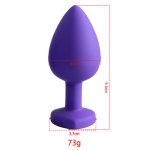 Plug Jóia em Silicone Vermelho com Base em Formato de Coração - Tamanho G - Imagem 36