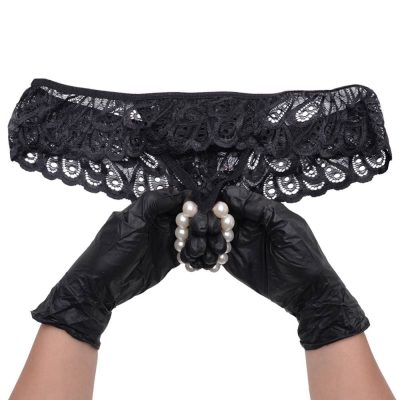 Fio Dental Tailandesa preta com Algema Pérolas 6 15352078266 fio dental tailandesa preta com algema perolas 9