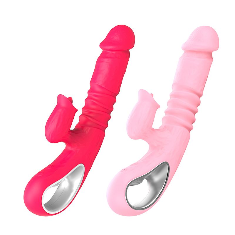 Vibrador de ponto G e Clitóris com Vai e Vem 2 1 Vibrador de ponto G e Clitóris com Vai e Vem 2