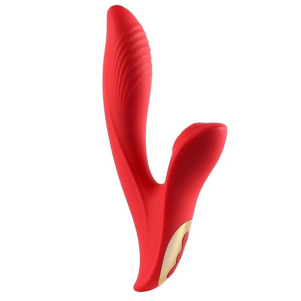 Vibrador de Ponto G e Clitóris com Dedilhar / Tapping - Angel