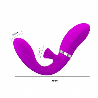 Vibrador de ponto G e clitóris - Desirable Magic Finger Função Sucção - Pretty Love 13 15353107131 26817 4