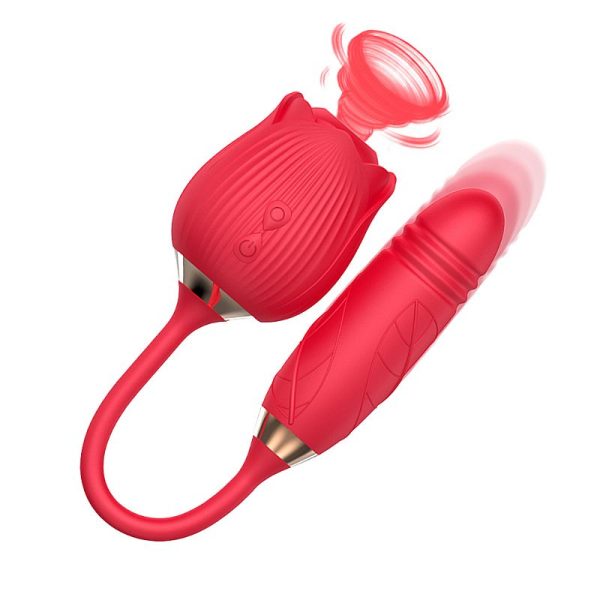 Sophie Vibrador Formato de Rosa com 10 Modos de Vibração, Vai e Vem e Pulsação - Imagem 7