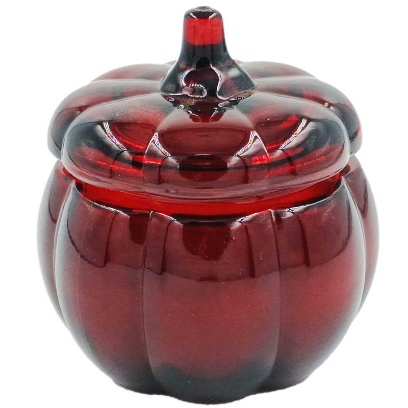 Vela Aromática Abóbora vermelho em Vidro