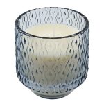 Vela Perfumada com Suporte em Vidro Gifthome Cinza