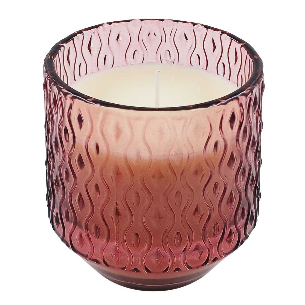 Vela Perfumada com Suporte em Vidro Gifthome Rosa 2 Vela Perfumada com Suporte em Vidro Gifthome Rosa - Imagem 2