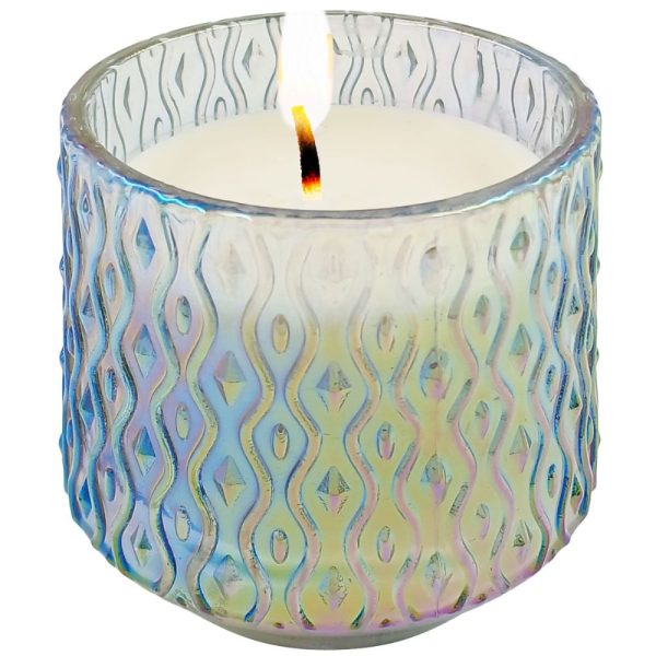 Vela Perfumada Azul com Suporte em Vidro Gifthome