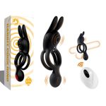 Anel Peniano Duplo com Estimulador Clitoriano e Plug