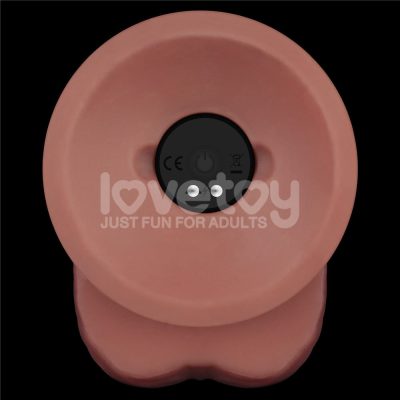Pênis Dupla Densidade 23x4,3 cm Recarregável com 10 Modos de Vibração Vibrating Dual Density Power Cock - Lovetoy 23 15355565842 pe265 marrom 06