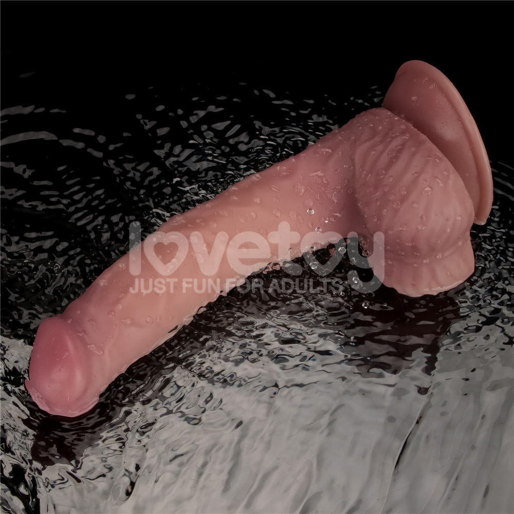 Pênis Dupla Densidade 23x4,3 cm Recarregável com 10 Modos de Vibração Vibrating Dual Density Power Cock - Lovetoy 4 Pênis Dupla Densidade 23x4,3 cm Recarregável com 10 Modos de Vibração Vibrating Dual Density Power Cock - Lovetoy - Imagem 4