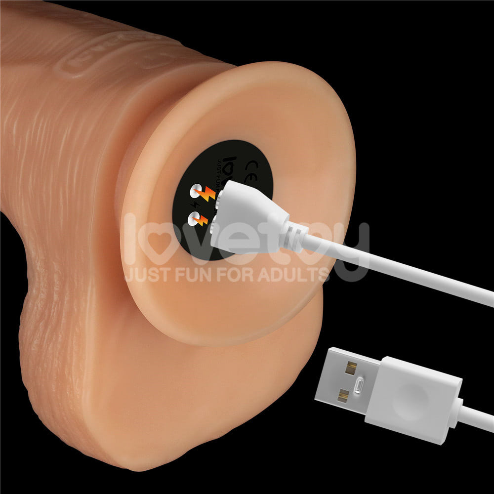 Pênis Realístico macio 28,3x6,8cm Recarregável com 10 Modos de Vibração Vibrating Power Basics Cock - Lovetoy 12 Pênis Realístico macio 28,3x6,8cm Recarregável com 10 Modos de Vibração Vibrating Power Basics Cock - Lovetoy - Imagem 12