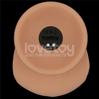 Pênis ultra Realístico 20x4,5 cm Recarregável com 10 Modos de Vibração Vibrating Power Basics Cock - Lovetoy 20 15355886709 pe256 bege 06