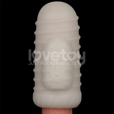 Masturbador masculino com vibrador com vibrador de dupla finalidade Knights Ring Vibrating Dual Purpose Sleeve-Wave 39 15355905524 ma216 branco 14