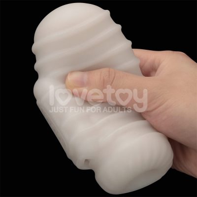 Masturbador masculino com vibrador com vibrador de dupla finalidade Knights Ring Vibrating Dual Purpose Sleeve-Wave 43 15355905647 ma216 branco 16