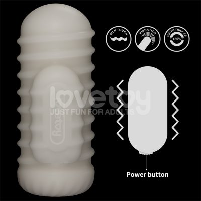 Masturbador masculino com vibrador com vibrador de dupla finalidade Knights Ring Vibrating Dual Purpose Sleeve-Wave 44 15355905720 ma216 branco 22