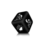 Dado erótico Posições Hétero com 1 Unidade Preto