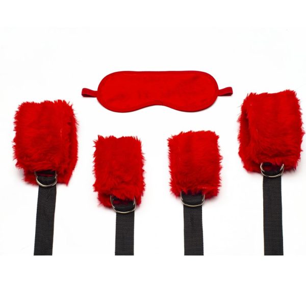 Kit Bondage Vermelha com 04 amarras