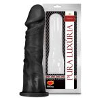 Pênis Preto Maciço Realístico - 18,5cm X 4,2cm
