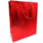 Sacola de Presente Texturizada vermelha 32x26cm