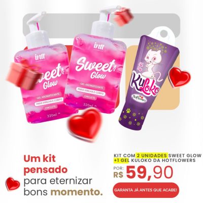 Kit Noite Glow – Brilho, Aroma e Delírio