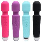 Vibrador massageador varinha em silicone com 20 modos de vibração