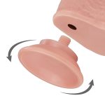 Lovetoy sliding-skin dong 8 - Prótese realística com pele beliscável, glande definida, veias, escroto e ventosa 20x4cm - Imagem 7
