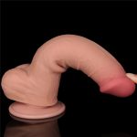 Pênis Realístico com dupla camada Pele deslizante Dong Flesh 20,8x4 cm - Lovetoy - Imagem 9