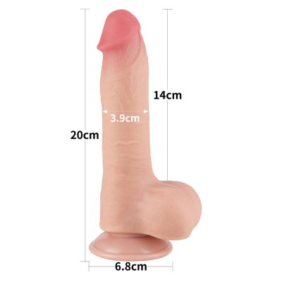 15365940699 penis ultra realistico dupla camada pele deslizante dong flesh 20x3 9 cm cm lovetoy 3