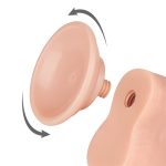 Pênis ultra realistico dupla camada Pele deslizante Dong Flesh 20x3,9 cm cm - Lovetoy - Imagem 4