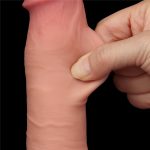 Pênis ultra realistico dupla camada Pele deslizante Dong Flesh 20x3,9 cm cm - Lovetoy - Imagem 12
