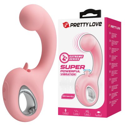 Vibrador Estimulador clitoriano recarregável com penetrador Ponto G