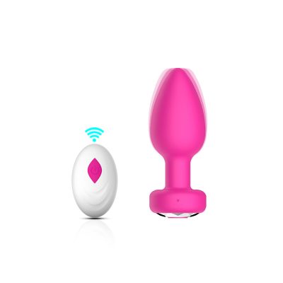 Plug Anal em Silicone com 10 Modos de Vibração e Controle Remoto sem Fio 24 15365958680 pl189 pink