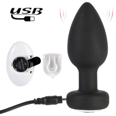 Plug Anal em Silicone com 10 Modos de Vibração e Controle Remoto sem Fio 39 15365958851 pl189 preto 12