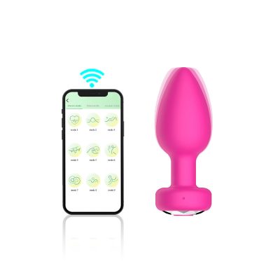 Alternative view of Plug Anal em Silicone com 10 Modos de Vibração e Controle por Aplicativo