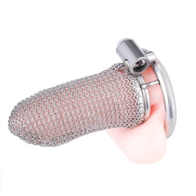 15366020831 cinto de castidade em aco inox malha 7