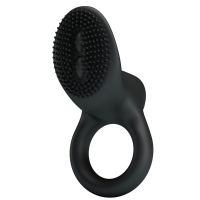 Alternative view of Pretty love cobra - anel peniano em soft touch com vibração única - 7,4 x 3,8 cm | cor: Preto