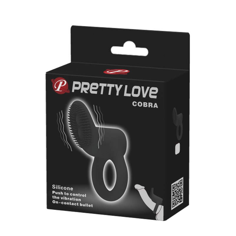 Pretty love cobra - anel peniano em soft touch com vibração única - 7,4 x 3,8 cm | cor: Preto 5 Pretty love cobra - anel peniano em soft touch com vibração única - 7,4 x 3,8 cm | cor: Preto - Imagem 5