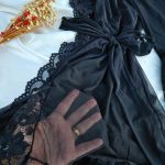 Robe preto catiuscia em tule liso