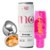 Kit com Energético Estimulante Revoada Plug Anal Tamanho M e Goze + Gel Acelerador do Prazer