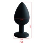 Plug Anal em Silicone com Pedra - Tamanho G - Imagem 17