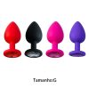 Plug Anal em Silicone com Pedra - Tamanho G