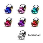 Plug anal de luxo em alumínio, com formato cônico, feito em alumínio fundido e polido a mão - Tamanho G