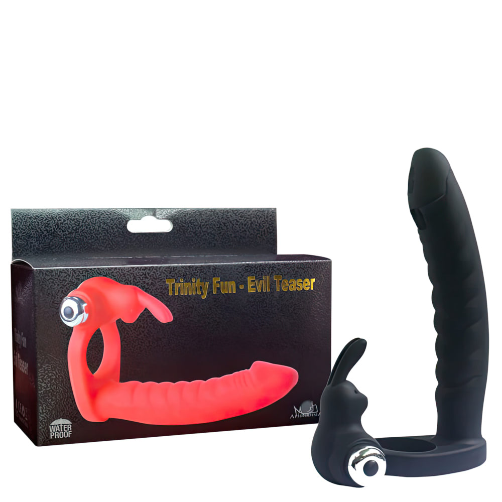 Anel companheiro com vibratório formato coelho, possui 10 modos de vibração 1 Anel companheiro com vibratório formato coelho, possui 10 modos de vibração