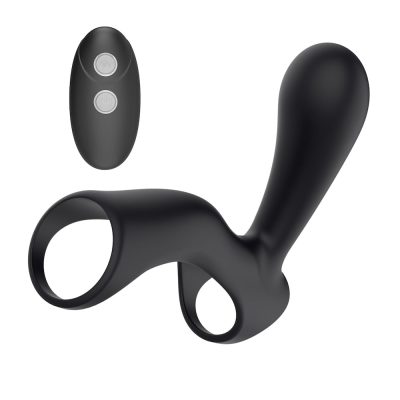 Anel Peniano com 7 modos de Vibrações controle Sem Fio Stamen I-Moon 13 15371620463 an080 preto